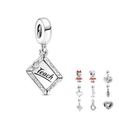 China 100% 925 Sterling Silver FASHIONABLE Mickey Robot Charm Suitable For Original 925 Sterling Silver Bracelet DIY Accessories for sale