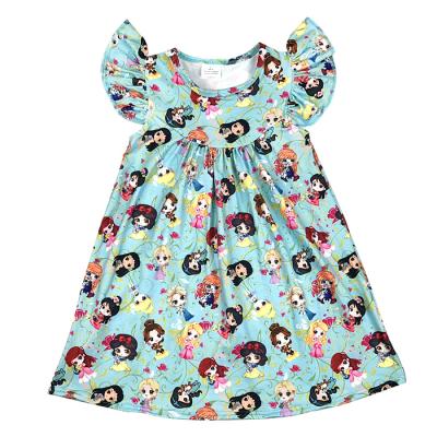 China Viable Kids Clothes Girl Princess Boutique Dresses Kids Wear Baby Summer Spring Dresses for sale