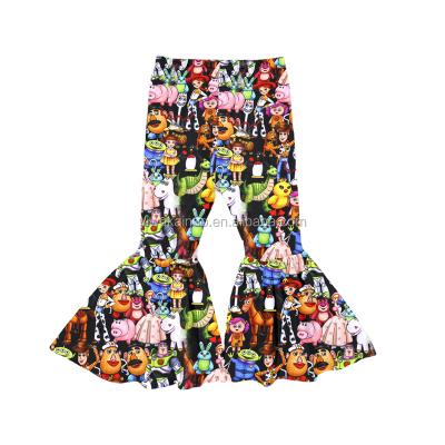 China Wholesale High Quality Anti-Static Girl Horn Pants Kids Ruffle Pants for sale