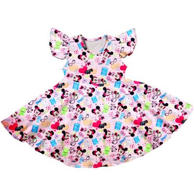 China Viable Dress Designs Teen Girls Float Sleeve Girls Dress Design Girls Valentine's Day Dress for sale