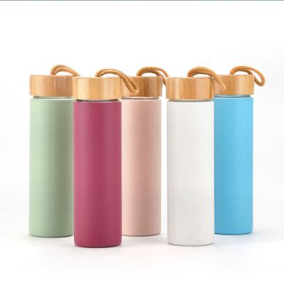 China Custom 600ml Borosilicate Glass Single Wall Clear Water Bottle Eco Friendly Wholesale High Sustainable for sale