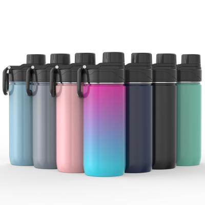 China Sustainable New Design Double Wall Vacuum Insulated BPA Free Stainless Steel Leak Resistant Wide Mouth Sports Water Bottle for sale