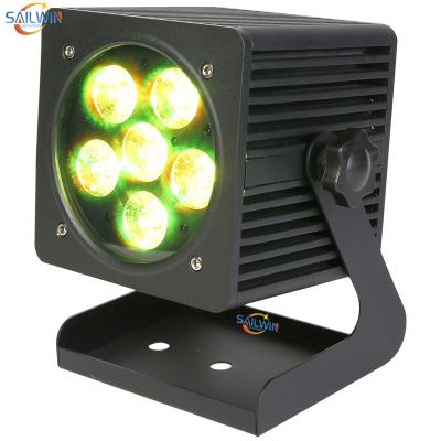 China Outdoor Waterproof UV Light 6X18W RGBAW Battery Radio Smart S6 LED Par Par DJ LED UPLIGHTS for sale