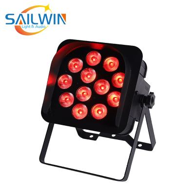 China Stage Light 12*18W WiFi LED App Control RGBAW 6 UV in 1 DMX Uplight Wireless Battery Powered Par Light for Wedding Decoration for sale