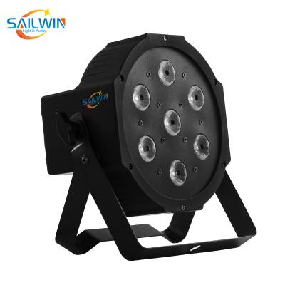 China Plastic Stage Light Saiwin Stage Light 7pcs*8W 4in1 RGBA /RGBW LED PAR64 DJ Projector Lighting For Event Party for sale