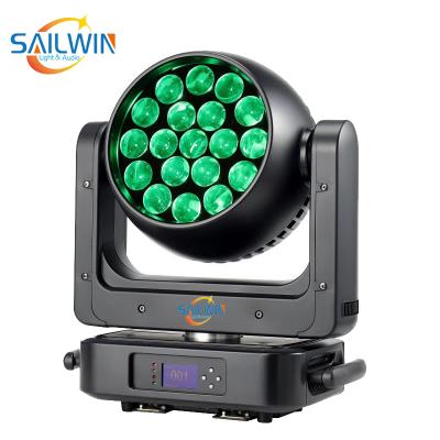 China Stage Light Aura 19x25W 4IN1 ZOOM RGBW LED Wash Effect Light DJ Moving Head Light New For Party Club for sale