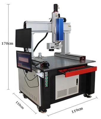 China The air-cooled gantry design the large working area 600*600/600*800/800*900 etc. Customized 20W 30W 50W 60W 70W 80W 100W Fiber Laser Marking Machine for sale