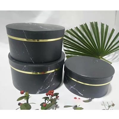 China Factory wholesale gift packaging around the outer fashionable high-end CSI wind explosion gift box marble printing gold edge hat box paper for sale