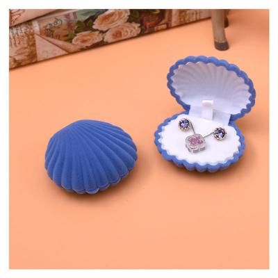 China Wholesale Custom Jewelry Packaging Jewelry Box Velvet Shell Jewelry Box Shell Earrings Shell Jewelry Packaging Decoration Jewelry Box for sale