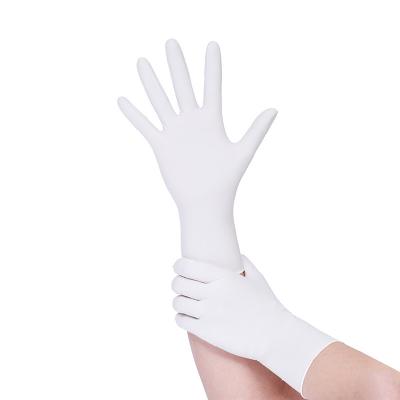 China Use For Kitchen Titanfine Special Design Widely Used Oil Resistant Disposable Gloves Biodegradable White Nitriles for sale