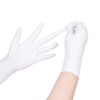 China Use For Kitchen Titanfine Guaranteed Quality Porcelain Household Nitrile Disposable White Synthetic Gloves for sale