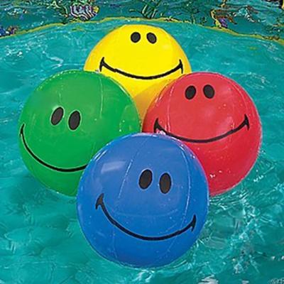 China Inflatable Toy Smiling Face Beach Ball for sale