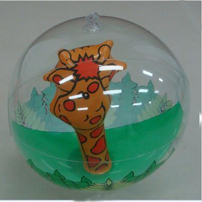 China Promotional Toy Beach Ball With Inside Toy for sale