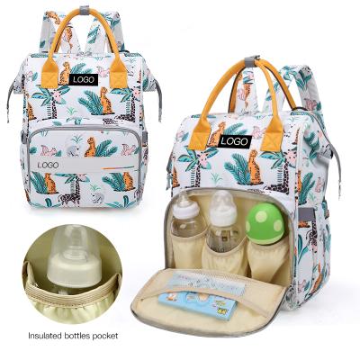 China With Hot Sale USB Travel Mum Mother Backpack Organizer Custom Waterproof Folding Insulated Baby Carry Diaper Bag Maternity Diaper Bags for sale