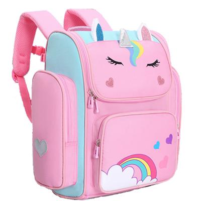 China 2021 New Designer Waterproof Cartoon Character Unicorn Birthday Party Cute Gift Custumized Kids Backpack Children School Bags for sale