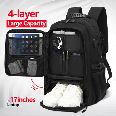 China With logo large new arrival usb men's black custom logo university waterproof travel retirement laptop backpacks office backpacks backpacks for sale