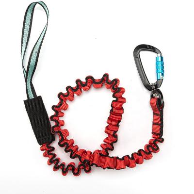 China High Quality Customization Bungee Tool Lanyard Tool Rope Aerometal Carabiner Heavy Duty Anti-Drop For Security for sale