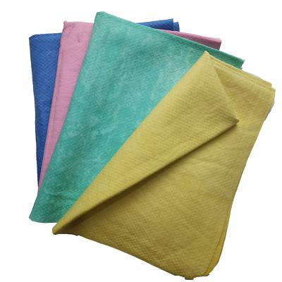 China Sustainable Reusable Heavy Duty Bamboo Paper Towel / Sweeper Bamboo Cleaning Cloth for sale