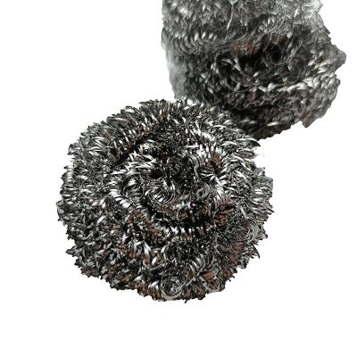 China Sustainable Hot Sale 6pcs 23g Kitchen Cleaning Stainless Steel Wire Sponge Scourer for sale