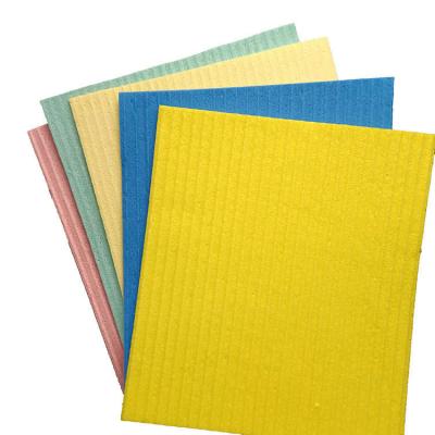 China Amazon Hot Selling Foam Dish Towel Viable Cellulose Sponge Cloth, Biodegradable Dish Wash Kitchen Cleaning Sponge for sale