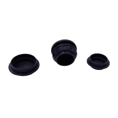 China Furniture Accessories 25MM Black Round Plastic Plugs Slide Insert Bezels For Chair Table Stools Leg Tube Pipe Hole Plug Assortment for sale