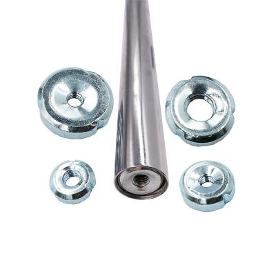 China Insert tube connection high quality carbon steel internal thread round nut for seamless tube connection for sale