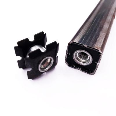 China General Industry M5 M6 M8 M10 M12 Sunflower Threaded Square Nut Tubing Connector Abrasion Resistant Steel 25 Mm Square for sale