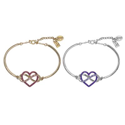 China Other China Supplied Wholesale Fashion Heart Brass Bracelets Jewelry Charm Bracelet for sale