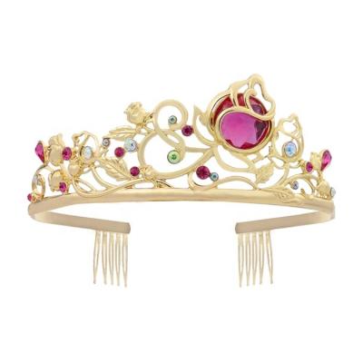 China / Prettiest Good Quality Petals Kids Accessories Fashion Crown Decorative Tiara for sale