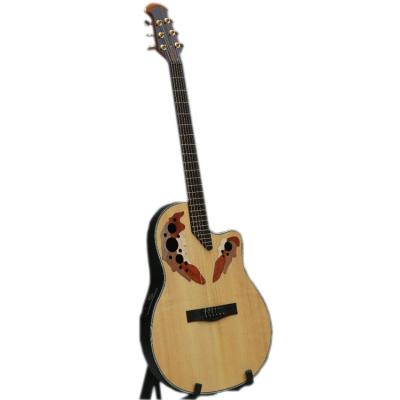 China Natural Spruce Asperata Acoustic Guitar Factory Price Quality Guitar Solid Top EQ for sale