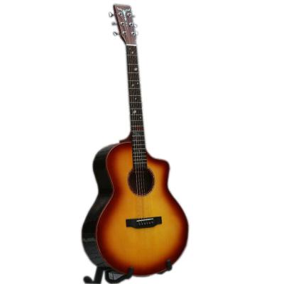 China Solid Wood JFCS2 Asperata Asperata Acoustic Guitar Top/Back/Side Binding Ready To Ship OEM Accepted for sale