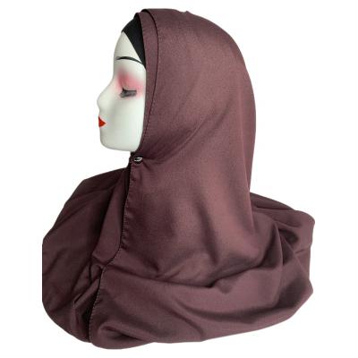 China Wholesale Hot 70 Color Chiffon Long Shawl Women's High-elastic Head Wraps Muslim Hijab Head Scarf for sale