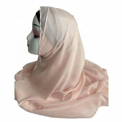 China New Arrival Malaysia Long Chiffon Scarf Narcissus Garn Muslim Simple Shawls Fashion Georgette Chiffon Hijab Shawl for sale