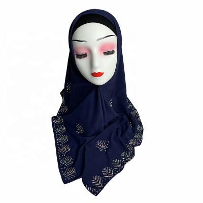 China Wholesale Custom Size 100*100cm Square Size Summer Square Scarf 50D Diamond Headscarf Warm Two Way Stretch Spandex Square Scarf Hijab for sale