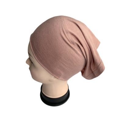 China Wholesale Stylish Muslim Turban Inner Hijab Ice Tank Top Cotton Under Scarf Cotton Undercap Hijab Inner Turban Basing Hat for sale