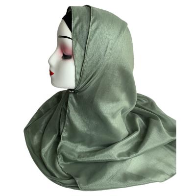 China Heavy Chiffon Georgette Scarf Plain Bubble Muslim Chiffon Hijab Long RTS Tudung Shawl Malaysia High Quality Chiffon Shawl for sale