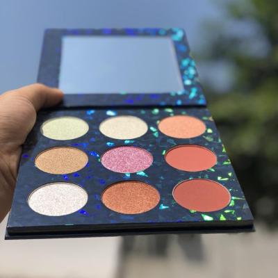 China 9 Colors Tiny Star Diamond Eye Shadow Private Label Dye Private Label Matte Eyeshadow Palette High Makeup Waterproof Wholesale Custom Palette for sale