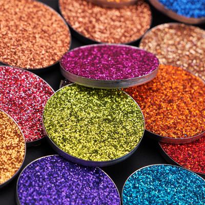 China Waterproof Your Own Brand Glitter Eyeshadow Single Color Makeup Pressed Eyeshadow for sale