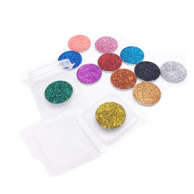 China 26mm DIY Palette Hot Sale 64 Colors Individual Palette Waterproof Glitter Waterproof Low Moq OEM Single Color Eyeshadow Cosmetics for sale