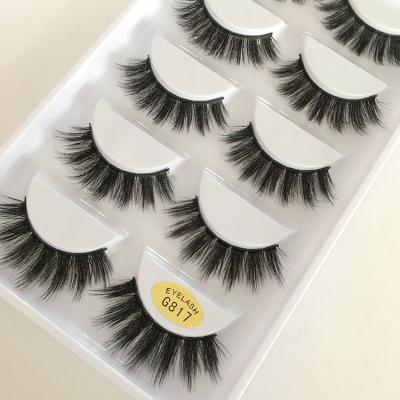 China 5 Pairs Eco-friendly 3d Series Mink Eyelashes Set Natural False Eyelashes G800 Hot Sale For Seller On Ebay for sale