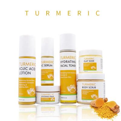 China Wholesale Skin Whitening Whitening Moisturizer Turmeric Face Cream And Lotion Suit (New) for sale