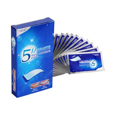 China Home Office Beauty 5D Teeth Whitening Strips Home Use Professional Hot Selling Effect 7 Pockets Oral Hygiene Teeth Whitening Strips for sale