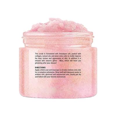 China Newest Rose Face And Skin Brightening Exfoliator High Quality Anti Aging Whitening Body Scrub Products for sale