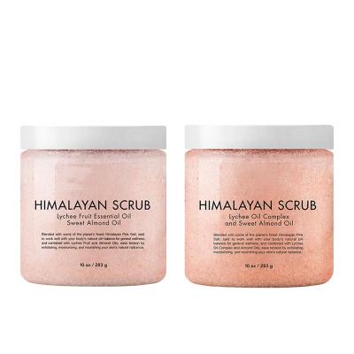 China Exfoliator Competitive Price Anti Aging Moisturizer Premium Himalayan Lychee Whipped Shower Body Scrub for sale