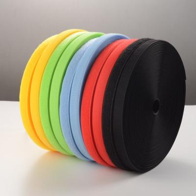 China Durable Nylon/Polyester Clipable Velcroes Wire and Strong Adhesive Hook and Loop Cable Tie Magic Tape for sale