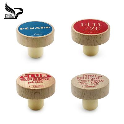 China China Heze Product Non Spill Cork Cap High Polymer Wooden T-Sharp Cork Stopper for sale