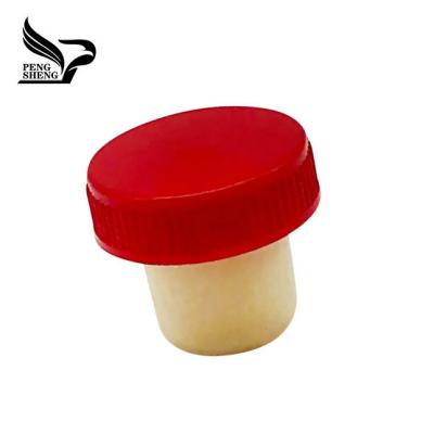 China Non Spill Customized t Form Synthetic Rubber Cork With Plastic Cap Seal For Wine Bottles for sale