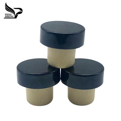 China Non Spill Plastic Cover Sealing Type Synthetic Cork Lid For Bottle for sale