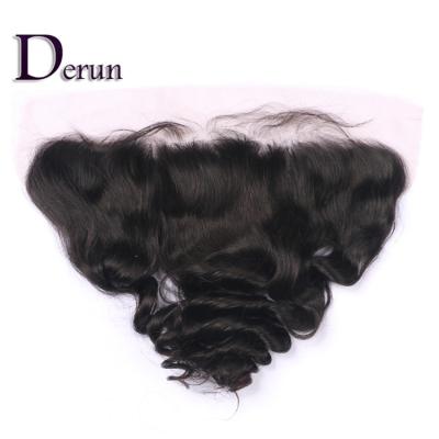 China LOOSE WAVE Factory Wholesale Mink Brazilian Hair Lace Headband , Grade 10A Virgin Brazilian Cuticle Lined Hair Vendors for sale