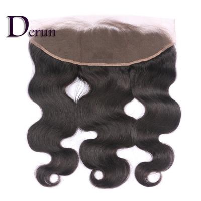 China Factory Direct Wholesale Price 100% Virgin Hair Peruvian Human Hair Cuticle Frontal 13X4 Ear Lace Closure 13X4 Aligned Hair Free Part Remy Hair for sale